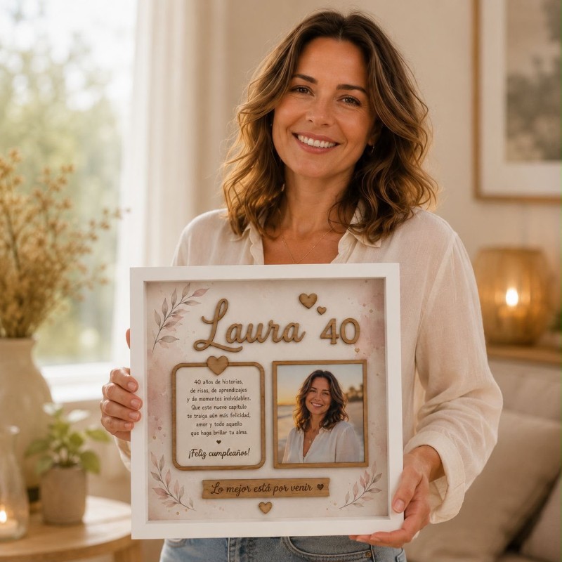 CUADRO PERSONALIZADO 40 AÑOS