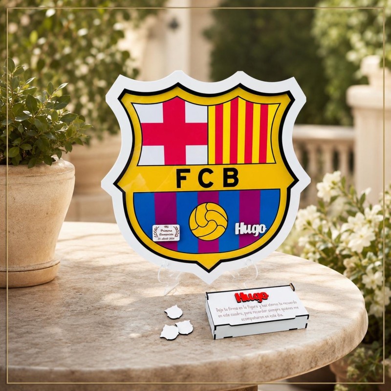 CUADRO DE FIRMAS ESCUDO F.C BARCELONA