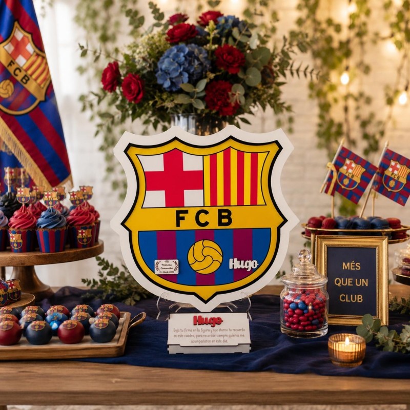 CUADRO DE FIRMAS ESCUDO F.C BARCELONA