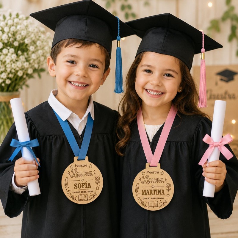 MEDALLA GRADUACIÓN MADEAR GRABADA