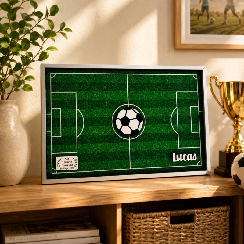 CUADRO DE FIRMAS CAMPO DE FUTBOL CON BALÓN