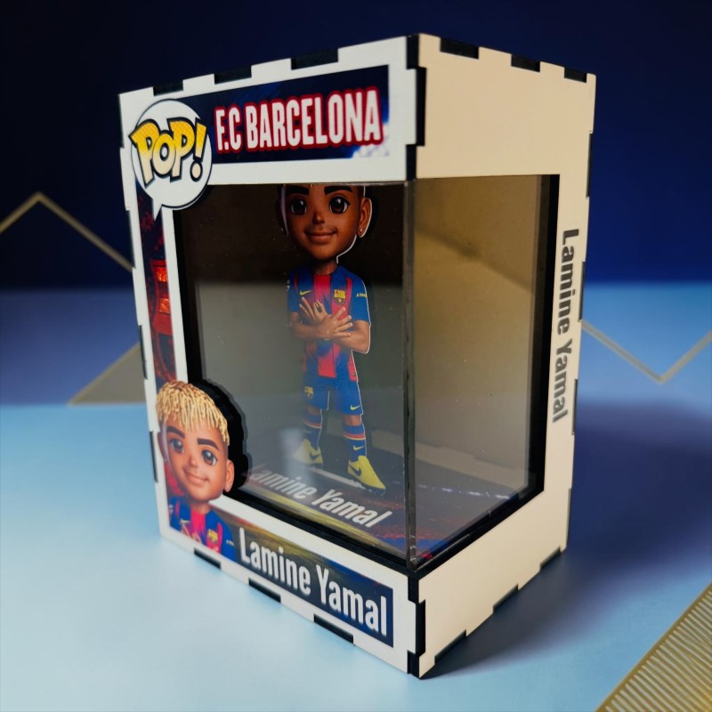FUNKO DE MADERA EDICIÓN LAMINE YAMAL BARCELONA