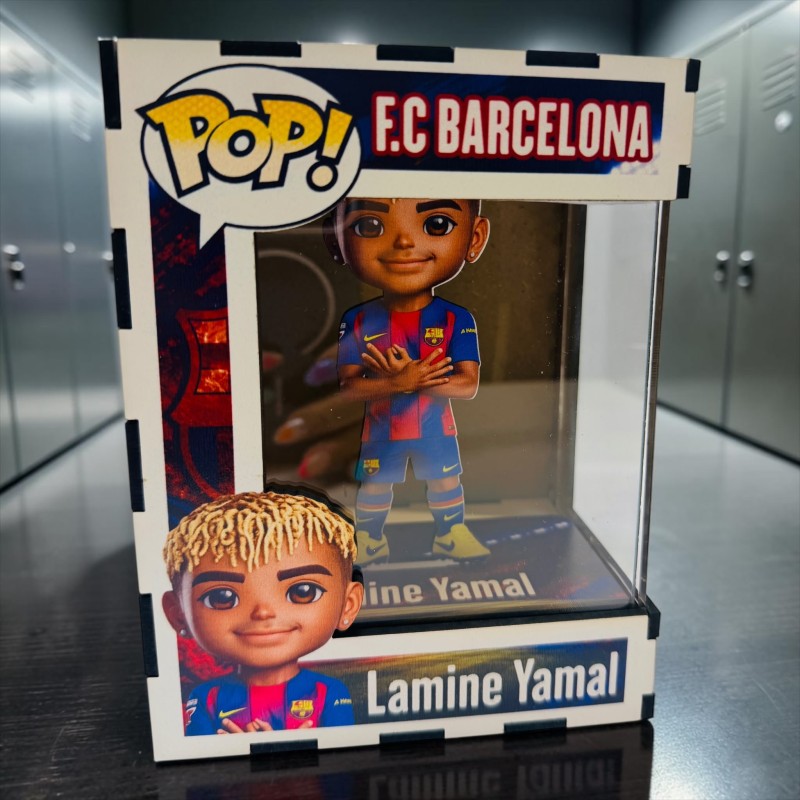 FUNKO DE MADERA EDICIÓN LAMINE YAMAL BARCELONA