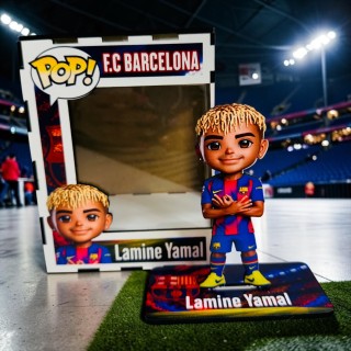 FUNKO DE MADERA EDICIÓN LAMINE YAMAL BARCELONA