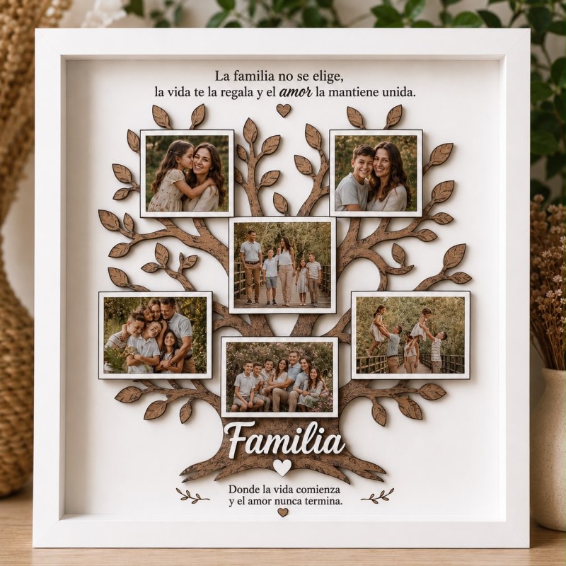 CUADRO ÁRBOL DE LA VIDA CON FOTOS