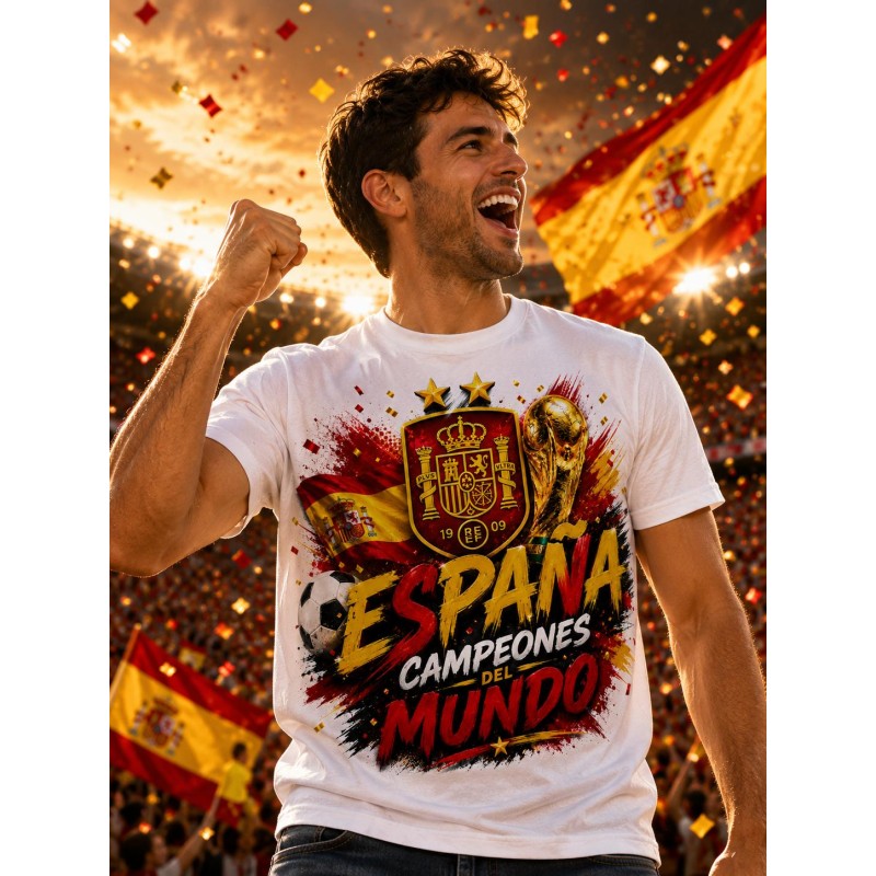 CAMISETA ESPAÑA CAMPEONES DEL MUNDO