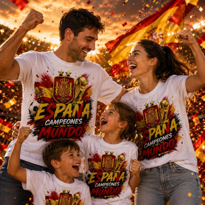 CAMISETA ESPAÑA CAMPEONES DEL MUNDO