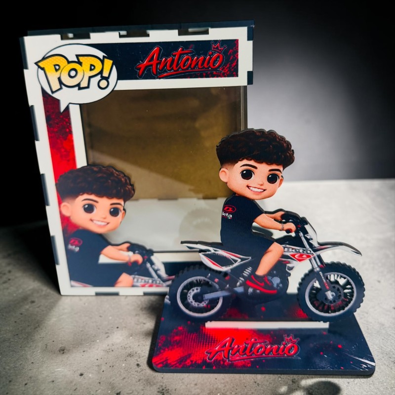 FUNKO DE MADERA MOTOS