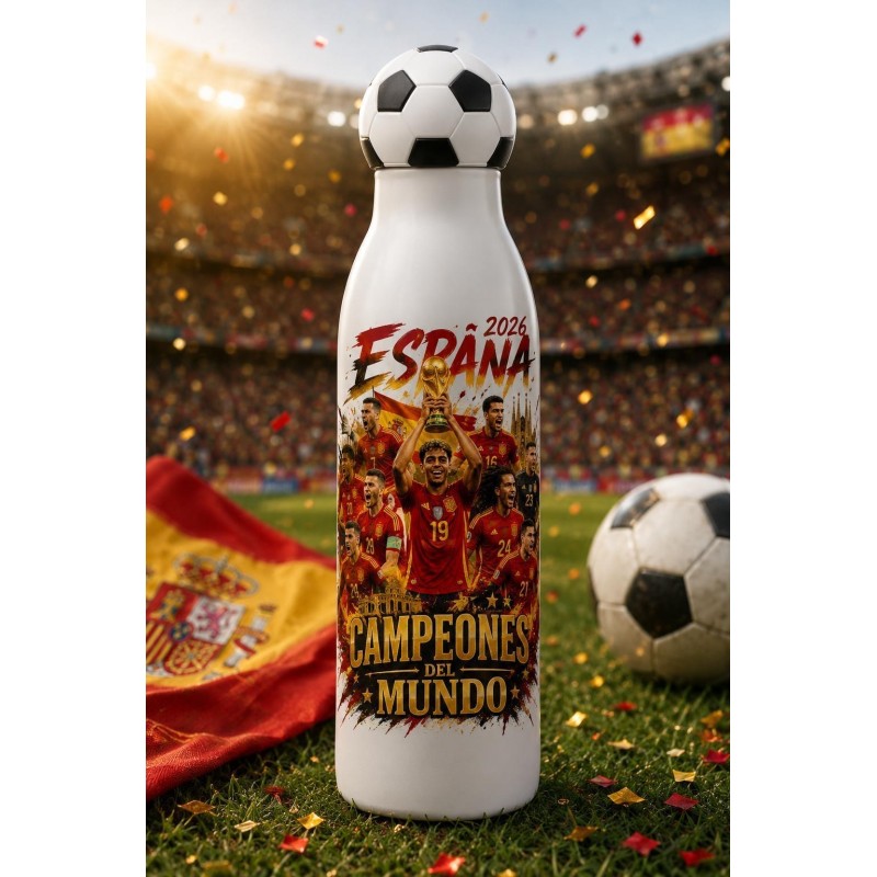 BOTELLA TAPÓN BALÓN ESPAÑA SELECCIÓN 2026