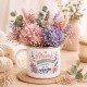 TAZA VINTAGE CON FLORES PRESERVADAS