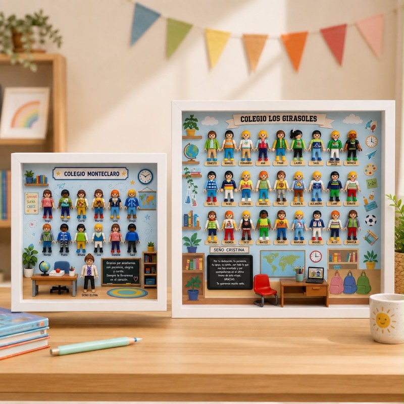 CUADRO PERSONALIZADO CLASE PLAYMOBIL