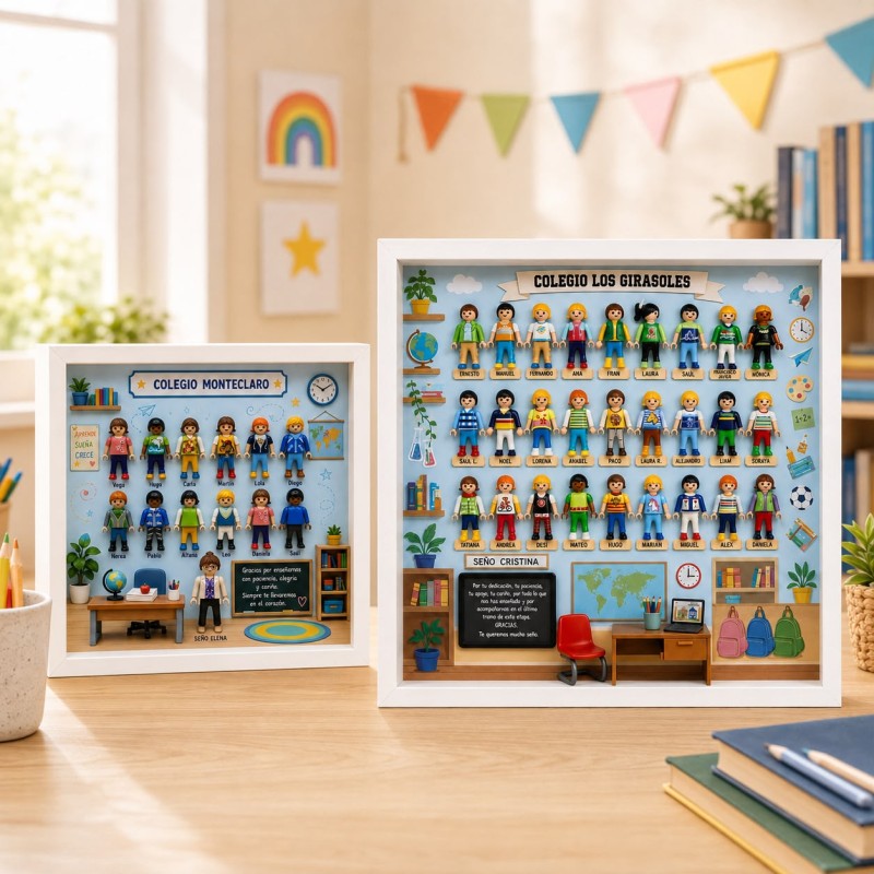 CUADRO PERSONALIZADO CLASE PLAYMOBIL
