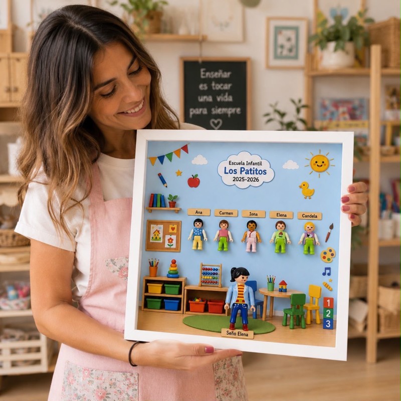 CUADRO PERSONALIZADO GUARDERÍA PLAYMOBIL