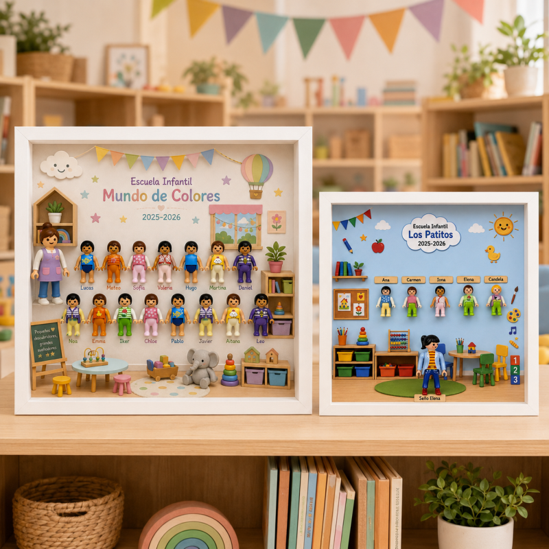 CUADRO PERSONALIZADO GUARDERÍA PLAYMOBIL