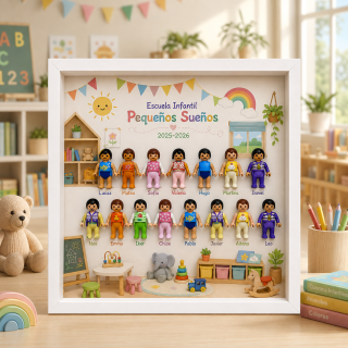 CUADRO PERSONALIZADO GUARDERÍA PLAYMOBIL