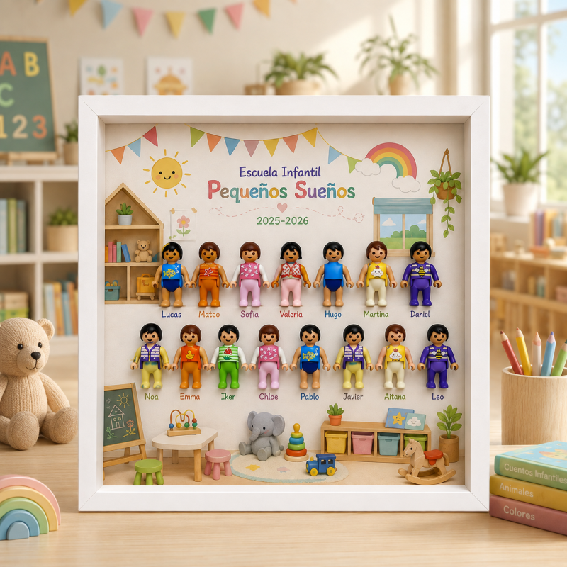 CUADRO PERSONALIZADO GUARDERÍA PLAYMOBIL
