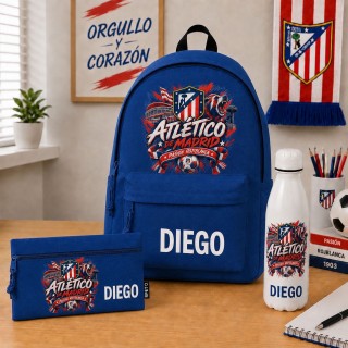 PACK MOCHILA+ESTUCHE+BOTELLA ATLÉTIC