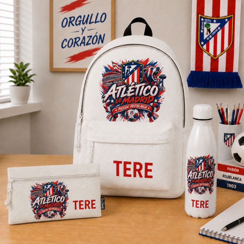 PACK MOCHILA+ESTUCHE+BOTELLA ATLÉTIC