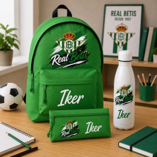 PACK MOCHILA+ESTUCHE+BOTELLA BETIS