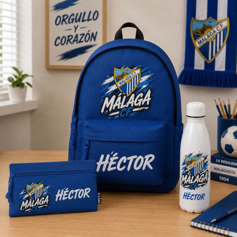 PACK MOCHILA+ESTUCHE+BOTELLA MÁLAGA
