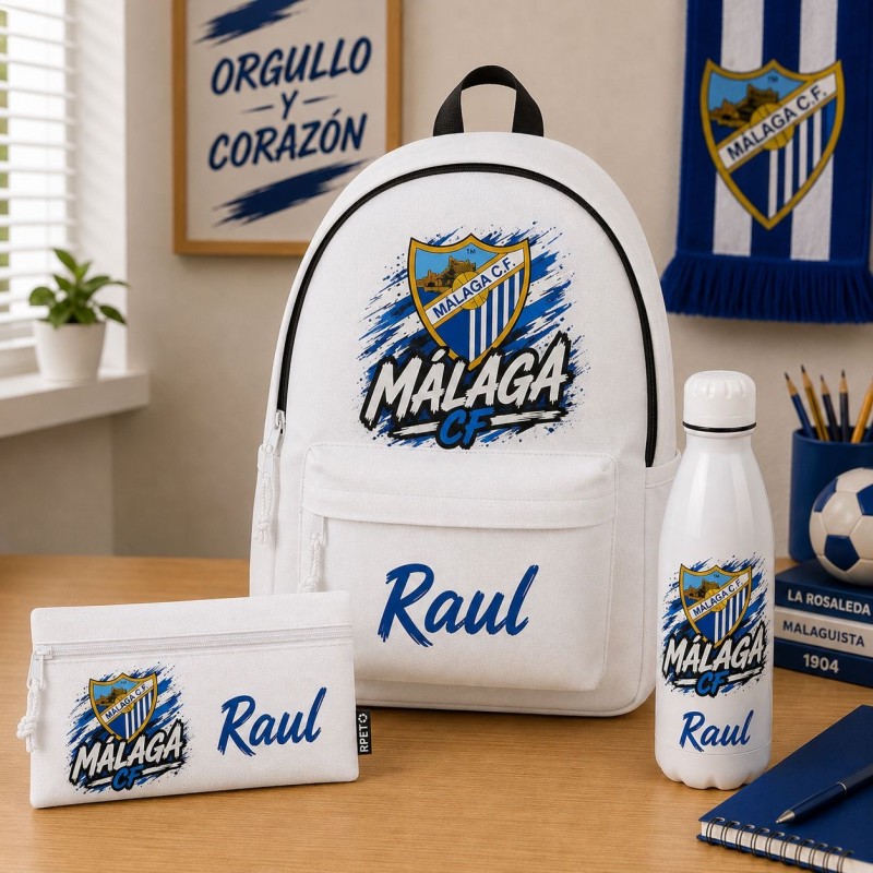 PACK MOCHILA+ESTUCHE+BOTELLA MÁLAGA