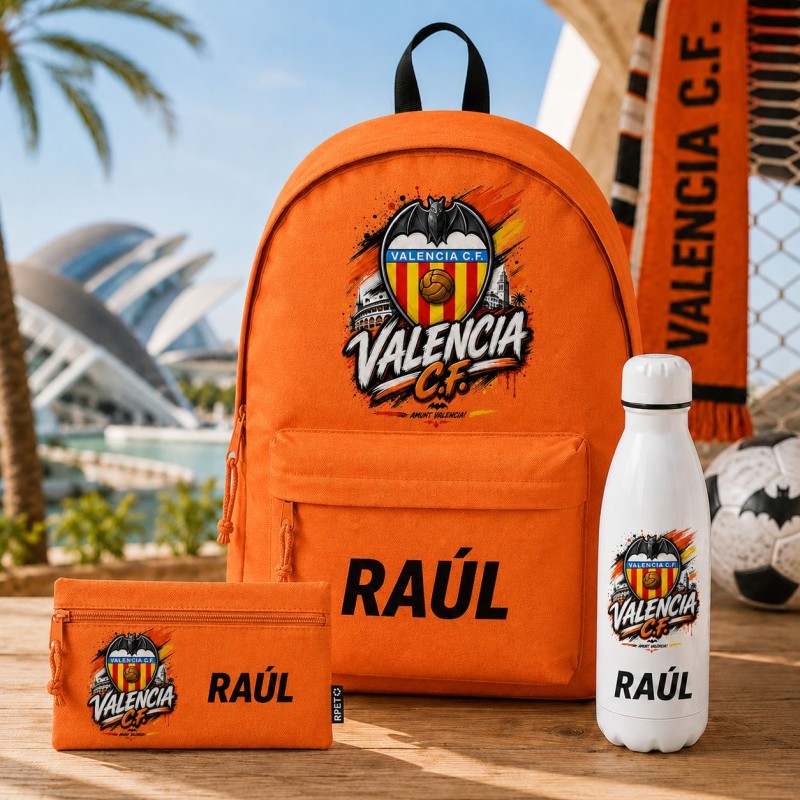 PACK MOCHILA+ESTUCHE+BOTELLA VALENCIA