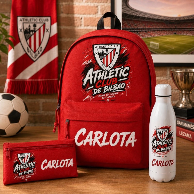PACK MOCHILA+ESTUCHE+BOTELLA ATLÉTICO DE BILBAO
