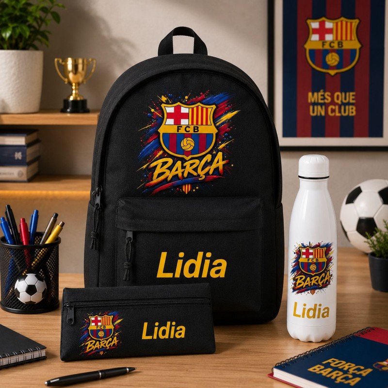 PACK MOCHILA+ESTUCHE+BOTELLA BARCELONA