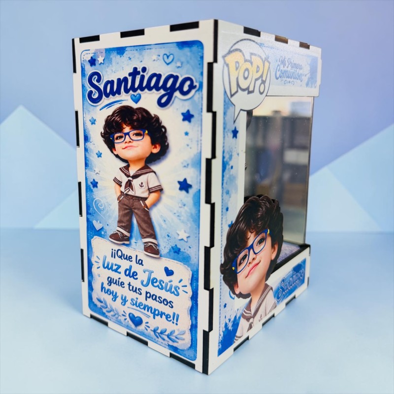 FUNKO DE MADERA PERSONALIZADO COMUNIÓN