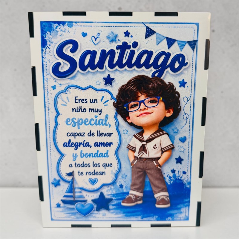 FUNKO DE MADERA PERSONALIZADO COMUNIÓN