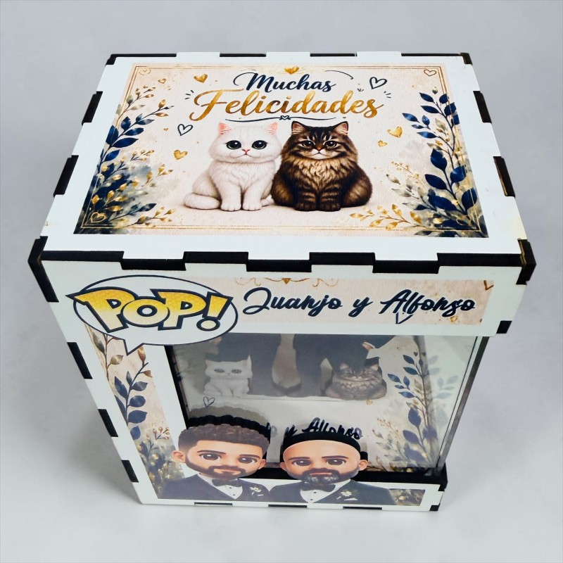 FUNKO DE MADERA PERSONALIZADO BODA