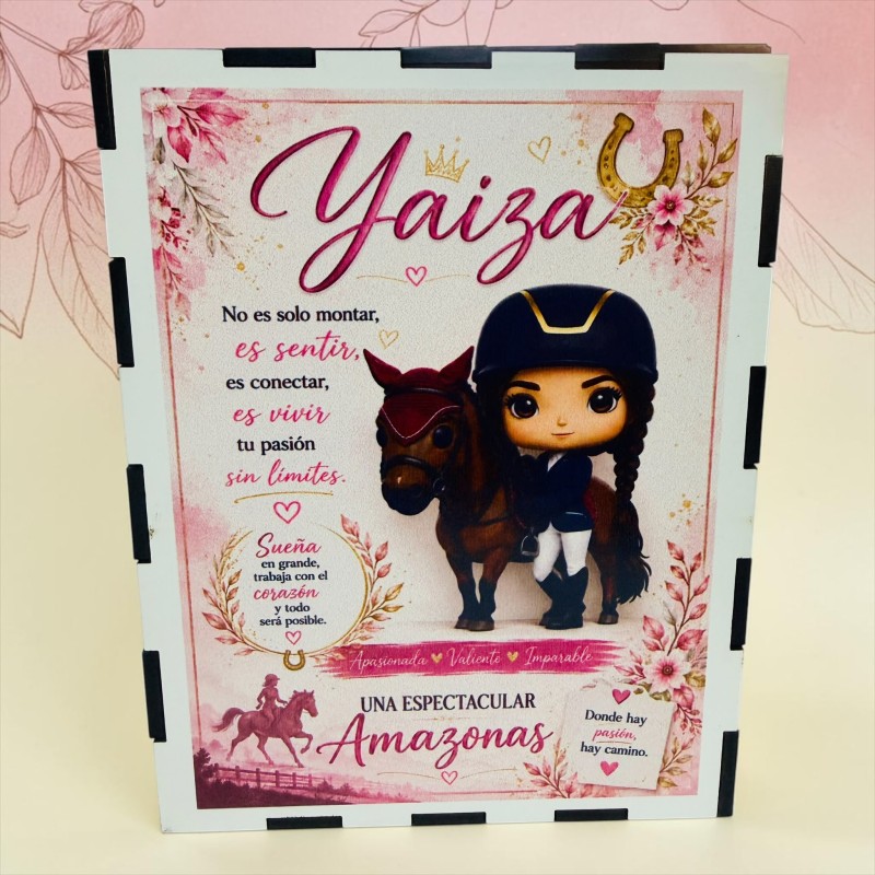 FUNKO DE MADERA HÍPICA