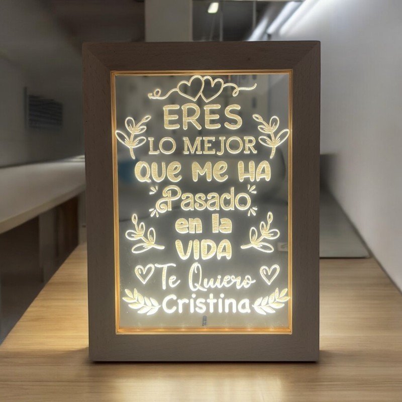 CUADRO LED ERES LO MEJOR