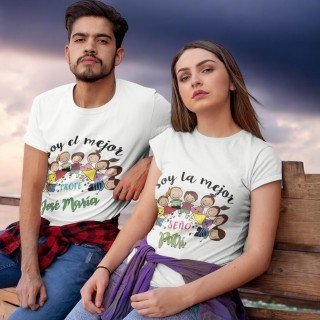 CAMISETA MEJOR PROFE Y SEÑO
