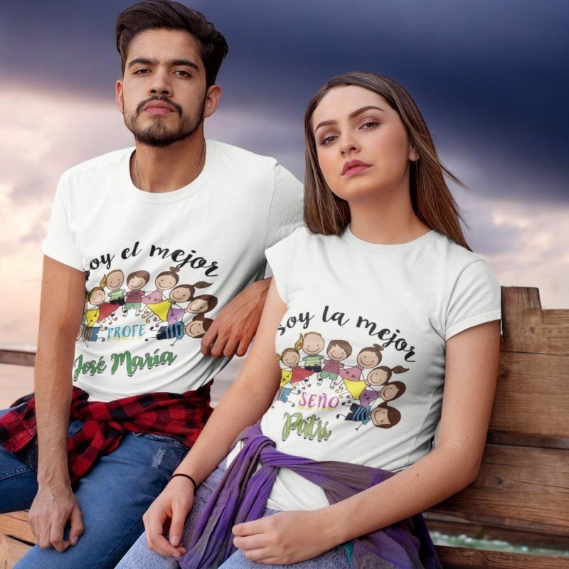 CAMISETA MEJOR PROFE Y SEÑO