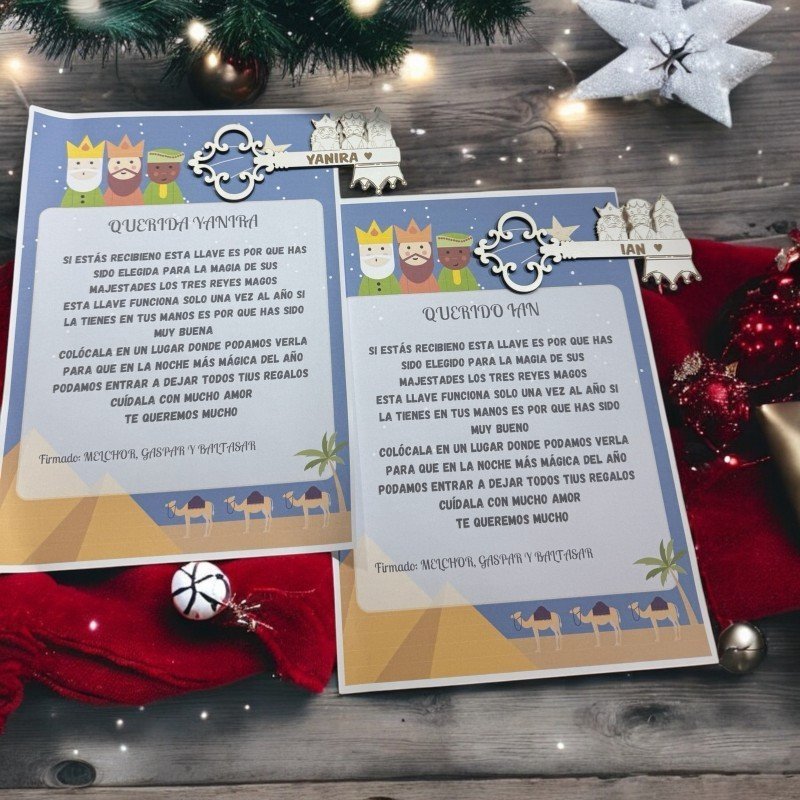 LLAVE MAGICA CON CARTA