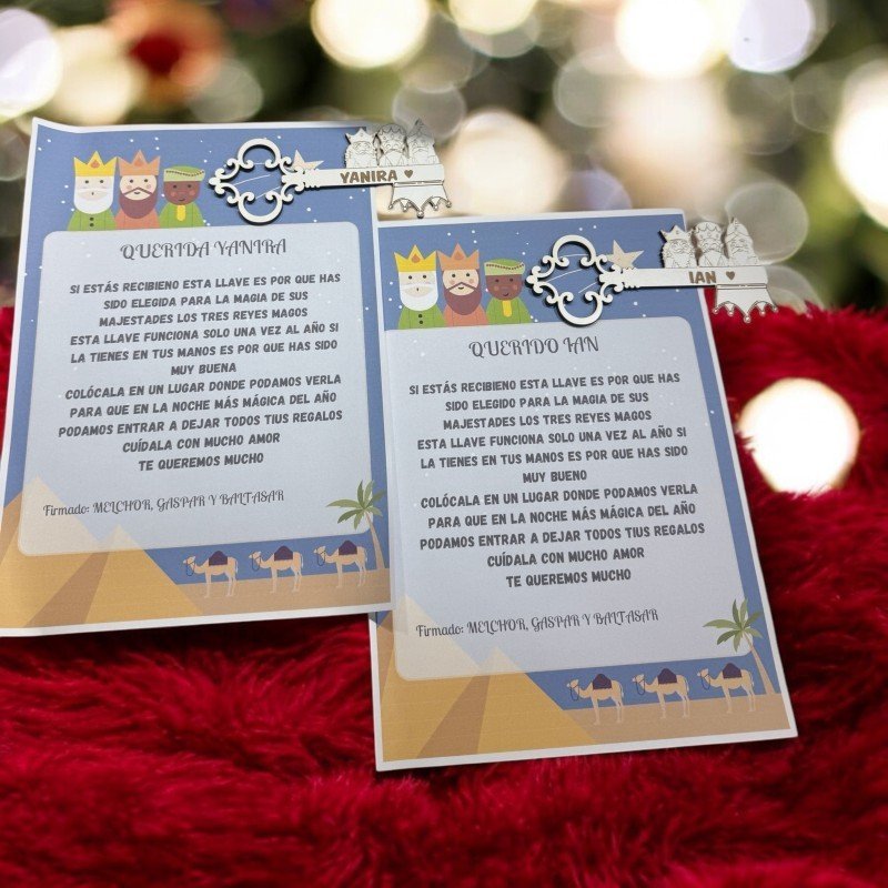 LLAVE MAGICA CON CARTA