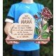 CORAZÓN CON ROSA MAMÁ