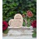 CORAZÓN CON ROSA MAMÁ
