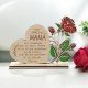 CORAZÓN CON ROSA MAMÁ