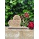 CORAZÓN CON ROSA MAMÁ