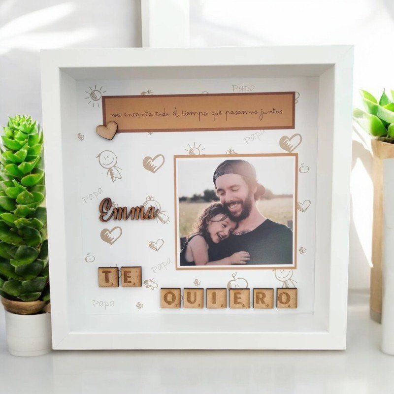 CUADRO PERSONALIZADO PAPÁ TE QUIERO