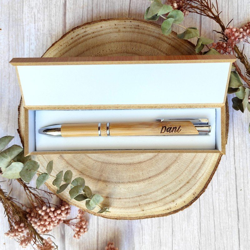 CAJA BOLÍGRAFO TESTIGO BODA