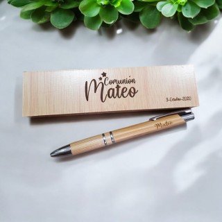 CAJA BOLÍGRAFO COMUNIÓN NOMBRE