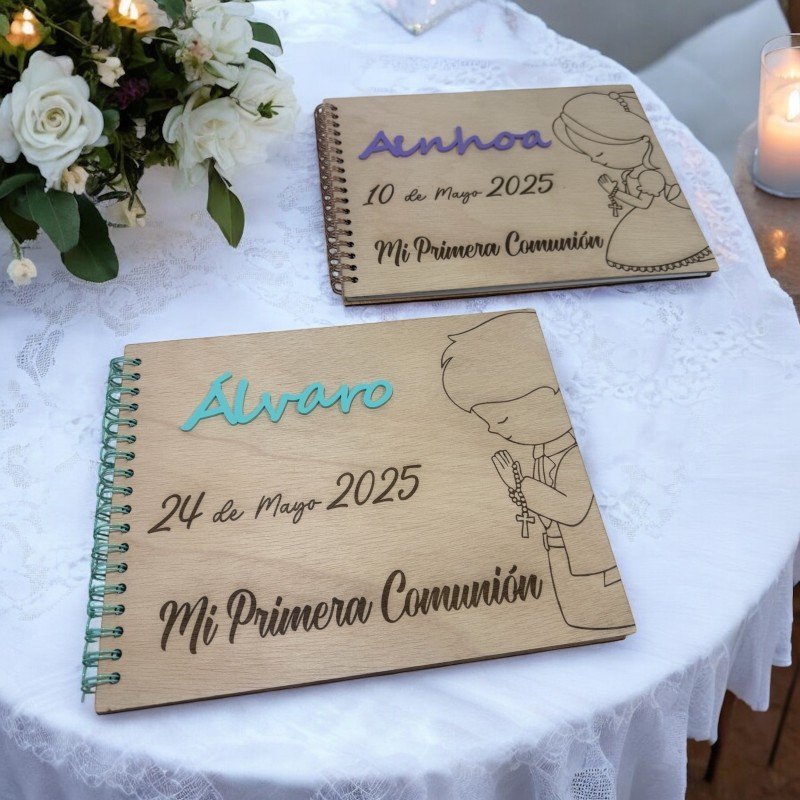ÁLBUM COMUNIÓN MADERA