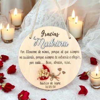 PLACA GRACIAS MADRINA