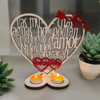 PORTA VELAS LOVE