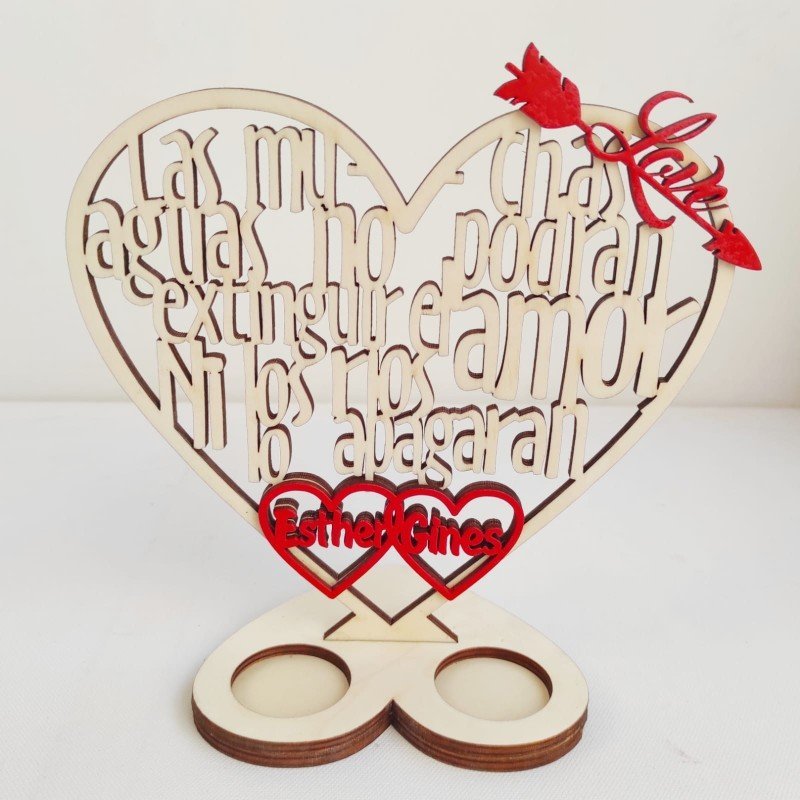 PORTA VELAS LOVE