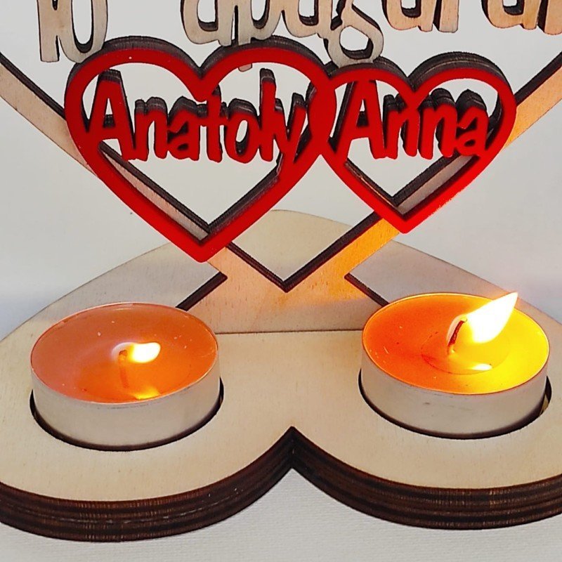 PORTA VELAS LOVE
