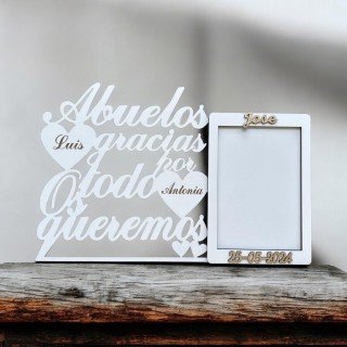 PORTA FOTOS ABUELOS GRACIAS